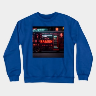 Cyberpunk Tokyo Ramen Food Truck Crewneck Sweatshirt